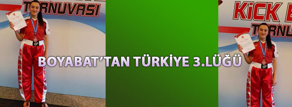 BOYABAT’ lı SPORCU TURKİYE 3.